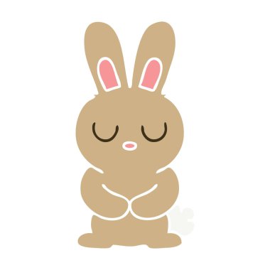 ilginç el karikatür tavşan çekilmiş