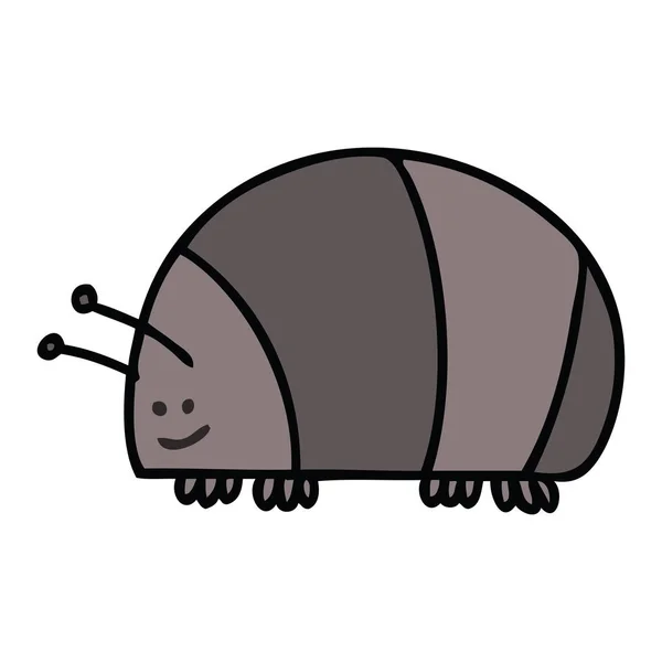 Ilginç el karikatür böceği çekilmiş — Stok Vektör