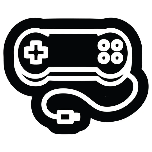 Símbolo Del Icono Del Controlador Juego Consola — Vector de stock