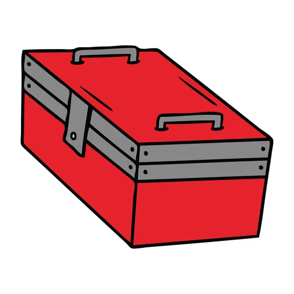 金属工具箱的卡通涂鸦 — 图库矢量图片