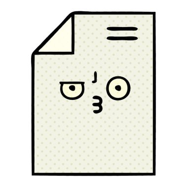 çizgi roman tarzı çizgi film kağıdın 