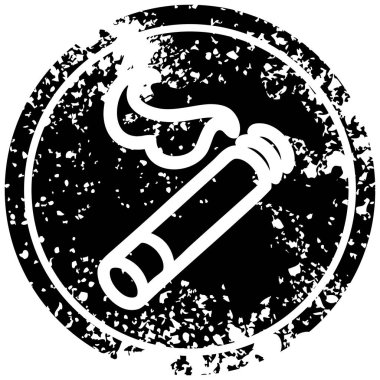 Sigara sıkıntılı simgesi simgesi yaktı