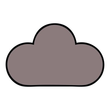 sevimli çizgi fırtına bulutu