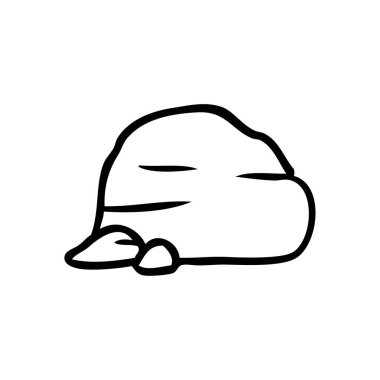 çizim için doodle taş ve çakıl