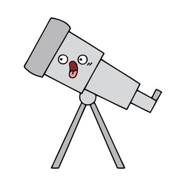 sevimli çizgi teleskop