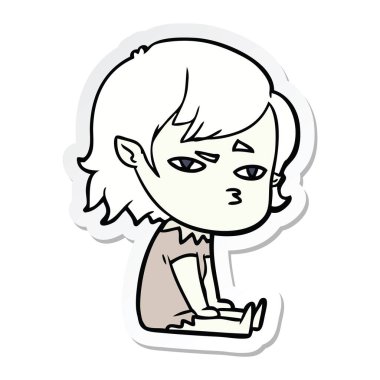 bir çizgi film vampir kız etiketi