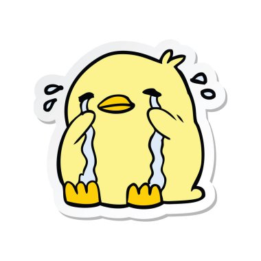 kuş ağlıyor çizgi film etiketi