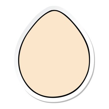 ilginç bir el etiket karikatür yumurta çizilmiş