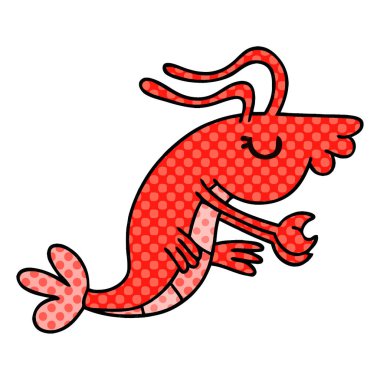 ilginç çizgi roman tarzı çizgi film mutlu karides