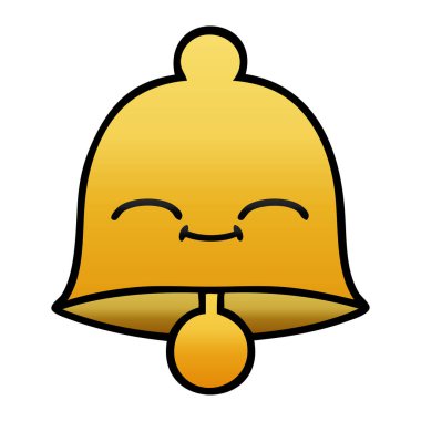 Degrade gölgeli karikatür çan