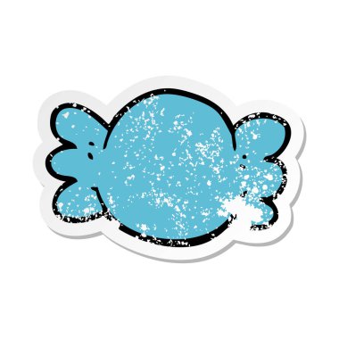 bir karikatür sıkıntılı etiket şeker sarılmış