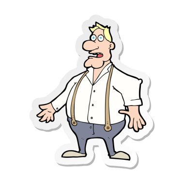 etiket bir karikatür dostum şok