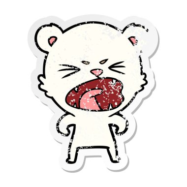 kızgın çizgi film kutup ayısı sıkıntılı etiket