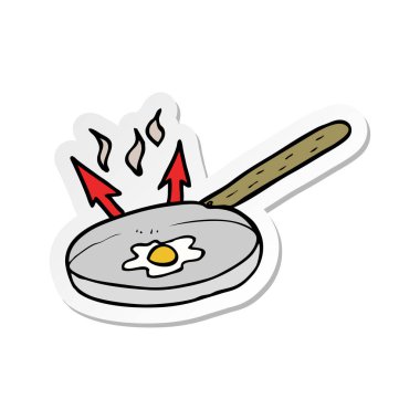 bir çizgi film kızartma tavası etiket