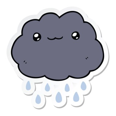 bir çizgi film bulut etiket