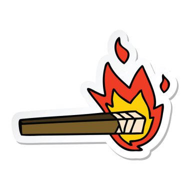 etiket ilginç el çizilmiş karikatür meşale yaktı