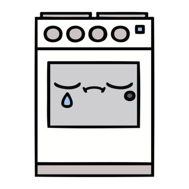 sevimli çizgi mutfak fırın