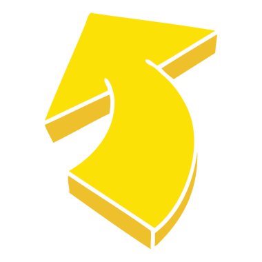 ilginç el çizilmiş karikatür oku