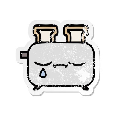 sevimli çizgi dolusu sıkıntılı etiket