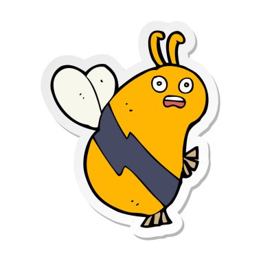 etiket komik karikatür arı