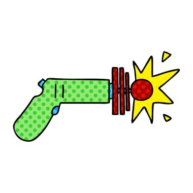 çizgi roman tarzı ilginç çizgi film lazer silahı