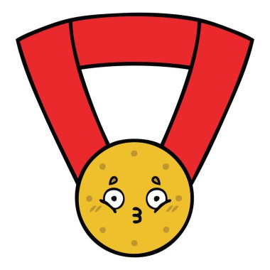 sevimli çizgi altın madalya