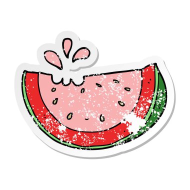 bir çizgi film karpuz sıkıntılı etiket
