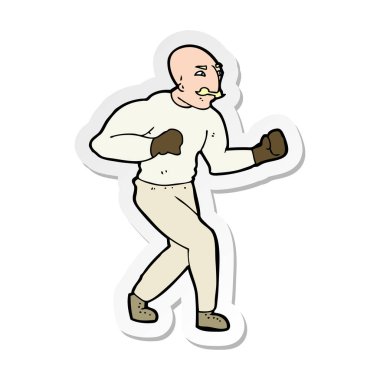 etiket bir karikatür Victoria boksör