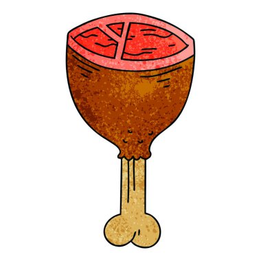 ilginç el karikatür et kemik çekilmiş