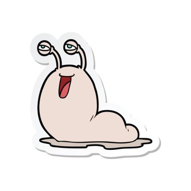 Brüt karikatür slug etiket