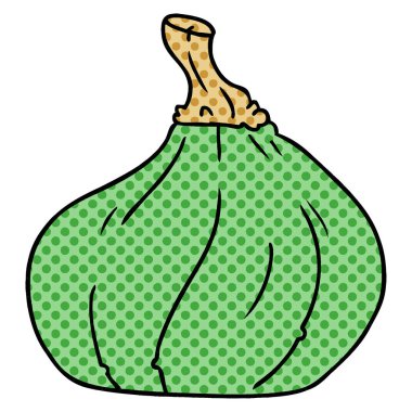 elle çizilmiş karikatür doodle bir kabak