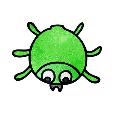 ilginç karikatür böceği el çekilmiş