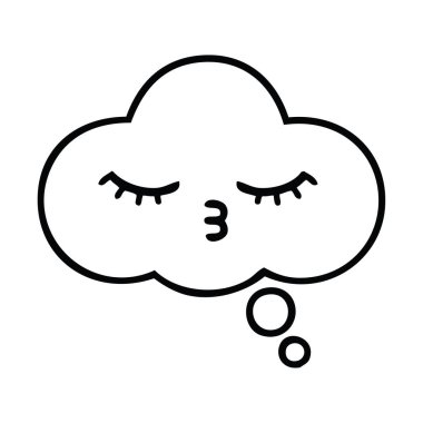 kabarcık düşündüm çizim karikatür