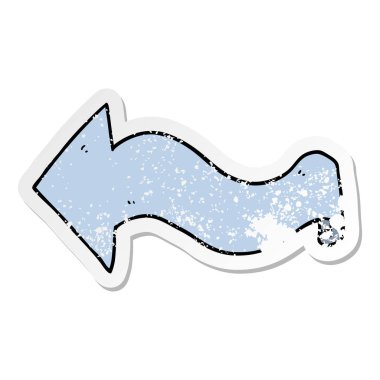 bir çizgi film ok sıkıntılı etiket