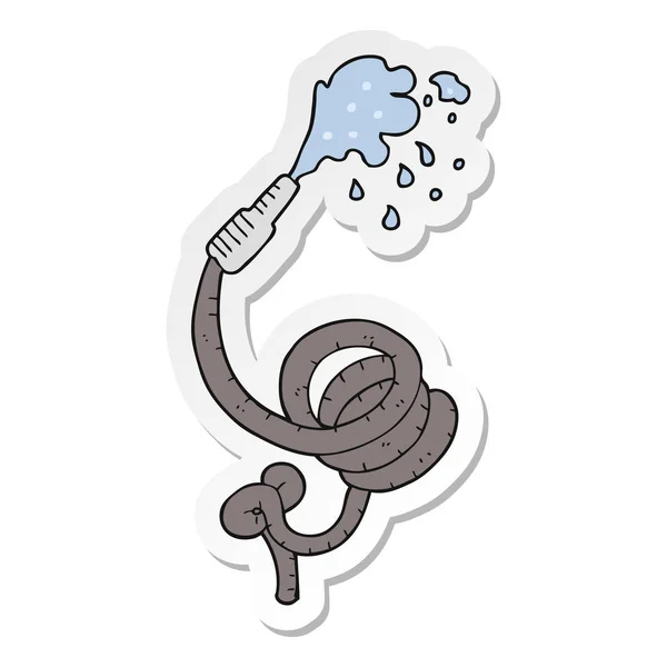Sticker voor een tekenfilm slang pipe — Stockvector
