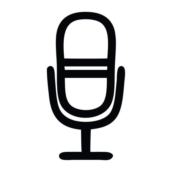 Mikrofon kayıt simgesi — Stok Vektör