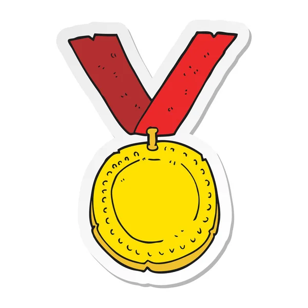 Наклейка мультяшної медалі — стоковий вектор