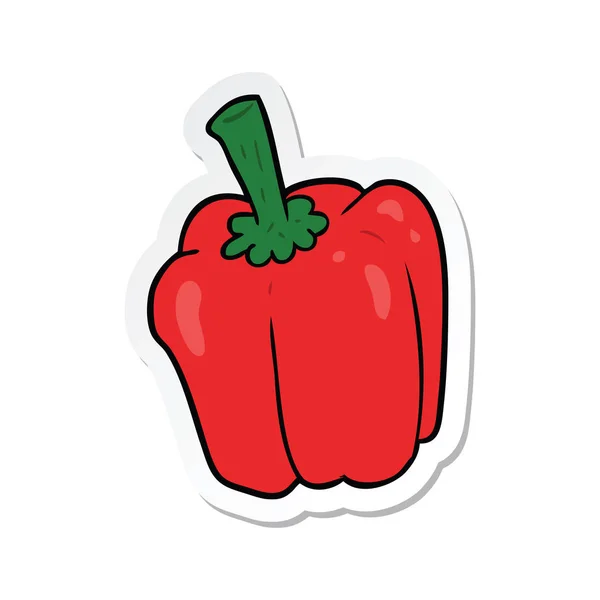 Sticker Van Een Cartoon Peper — Stockvector