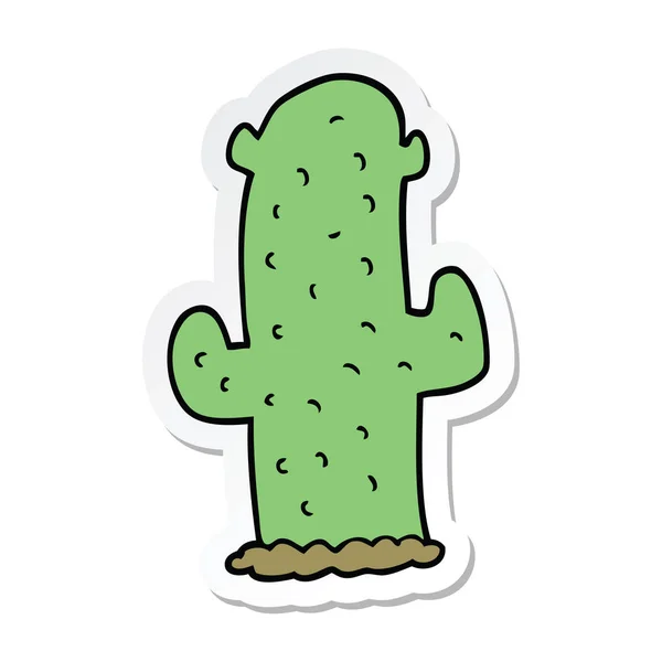 Pegatina Cactus Dibujos Animados — Archivo Imágenes Vectoriales
