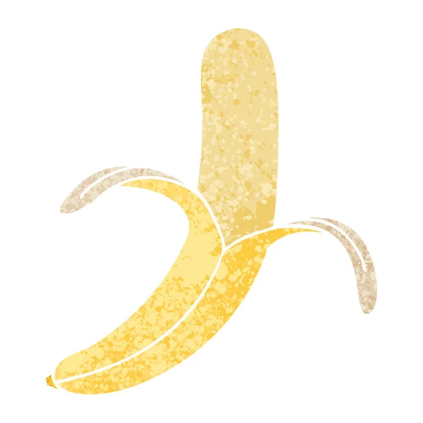 Ιδιόμορφο ρετρό εικονογράφησης στυλ καρτούν μπανάνα — Διανυσματικό Αρχείο