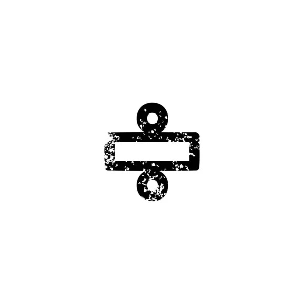 Signe de division icône en détresse — Image vectorielle