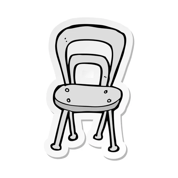 Autocollant Une Chaise Dessin Animé — Image vectorielle