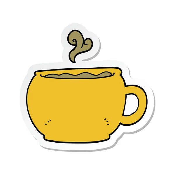 Кофейная Чашка Мультфильмом — стоковый вектор