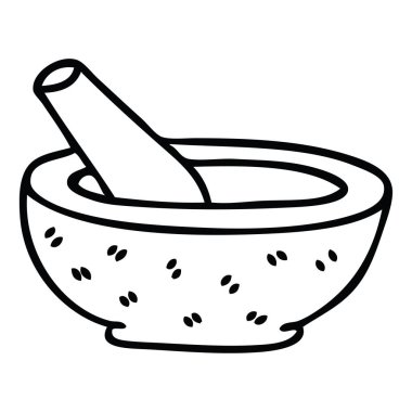 çizim için ilginç karikatür havaneli ve harç