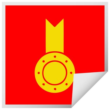 etiket karikatür altın madalya peeling Meydanı