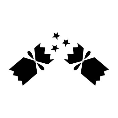 bir Noel fişeği düz sembolü