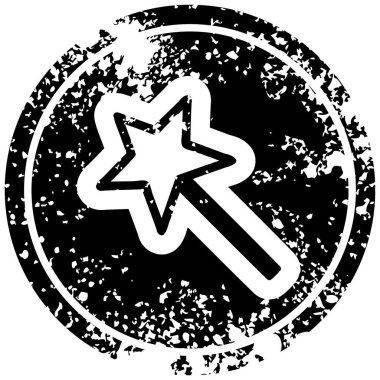 sihirli değnek sıkıntılı simgesi simgesi