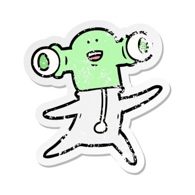 bir dostu karikatür yabancı sıkıntılı etiket