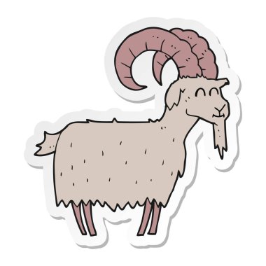 etiket çizgi film keçi