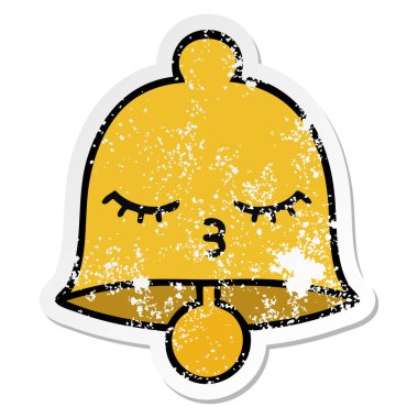 sevimli çizgi Bell'in sıkıntılı etiket